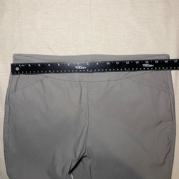 Tribal Fia Snap Button Capri Pant Womens 12P Light Grey Pull On Office EUC - Picture 10 of 10